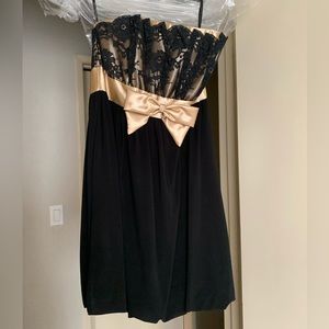 Black and Gold Elegant Dress